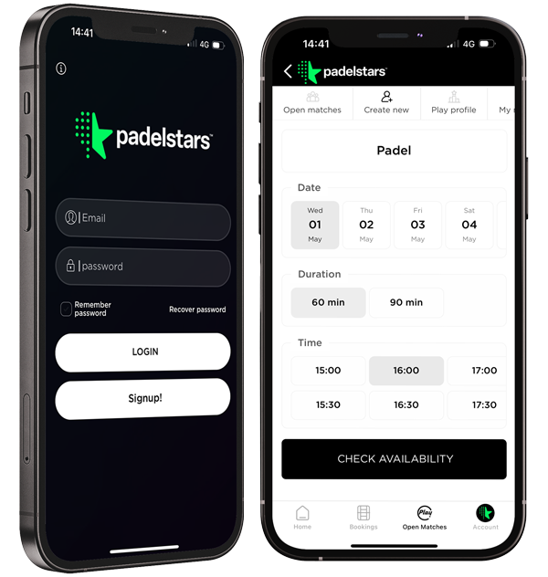 PadelStars_MP_App_View